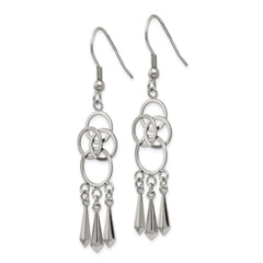 Sophia Jewelers Stainless Steel Dangle Earrings with Polished Finish Gift Ready