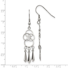 Sophia Jewelers Stainless Steel Dangle Earrings with Polished Finish Gift Ready