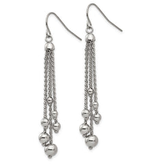 Sophia Jewelers Polished Stainless Steel Dangle Earrings for Women