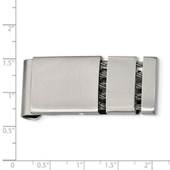 Stainless Steel Brushed and Polished Money Clip