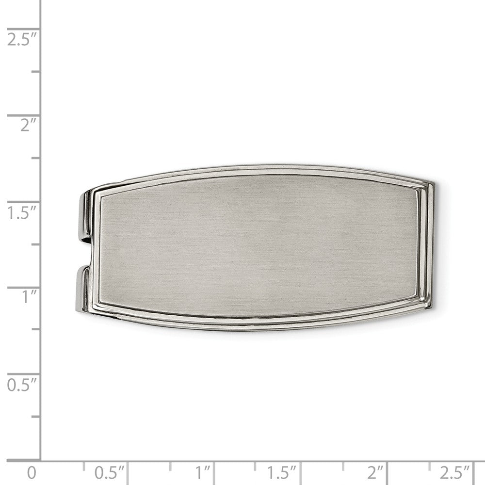 Stainless Steel Brushed and Polished Money Clip