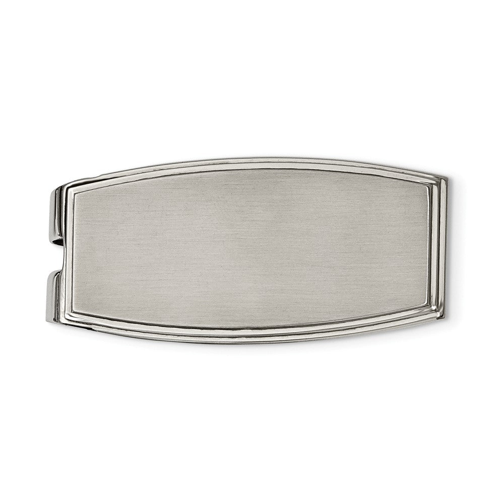 Chisel Stainless Steel Brushed and Polished Money Clip