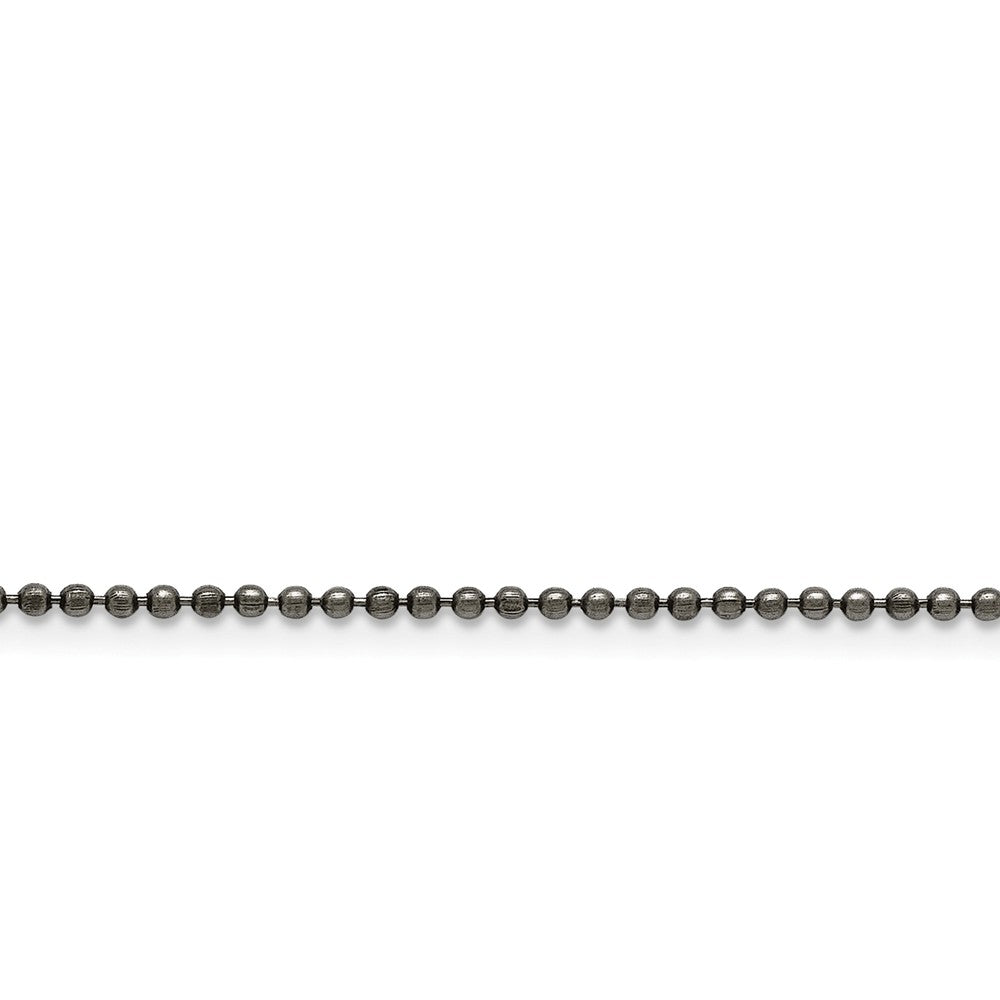 Chisel Stainless Steel Antiqued 2mm 20 inch Beaded Ball Chain