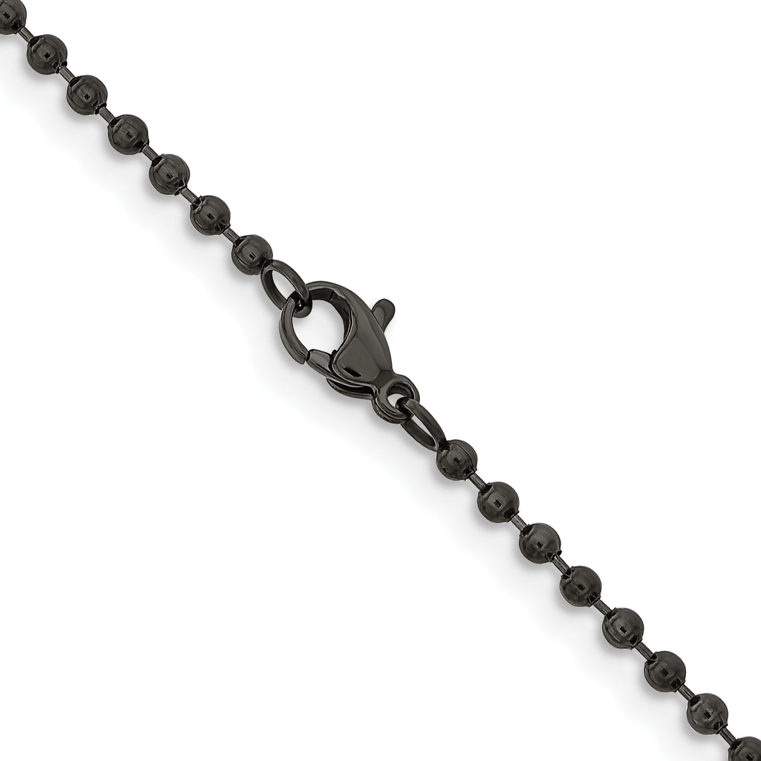 Chisel Stainless Steel Antiqued 2.4mm 18 inch Beaded Ball Chain