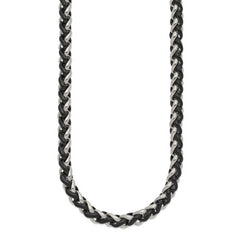 Chisel Stainless Steel Polished Black IP-plated 24 inch Necklace