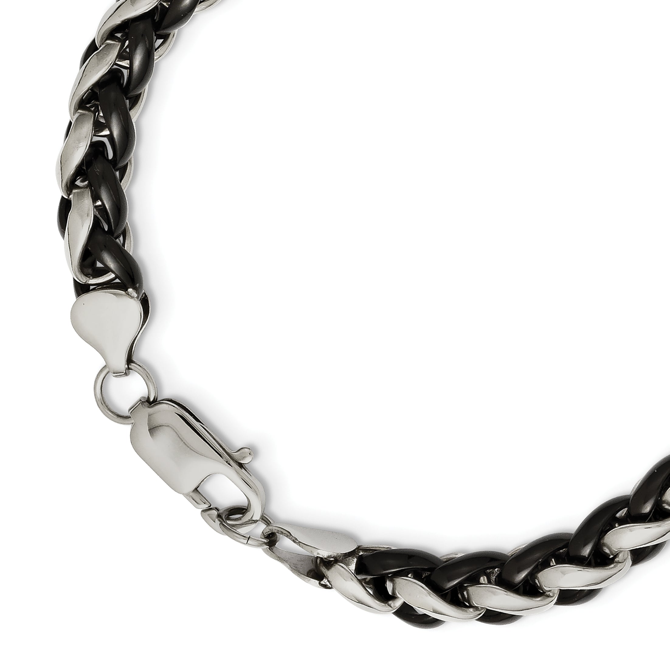 Chisel Stainless Steel Polished Black IP-plated 24 inch Necklace