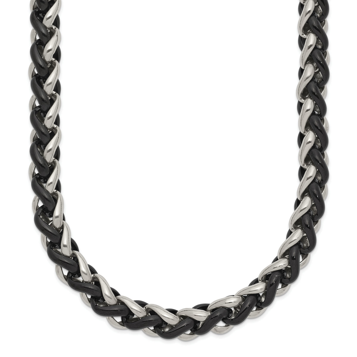 Chisel Stainless Steel Polished Black IP-plated 24 inch Necklace