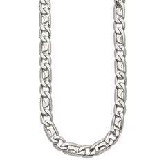 Chisel Stainless Steel Polished 24 inch Fancy Link Necklace