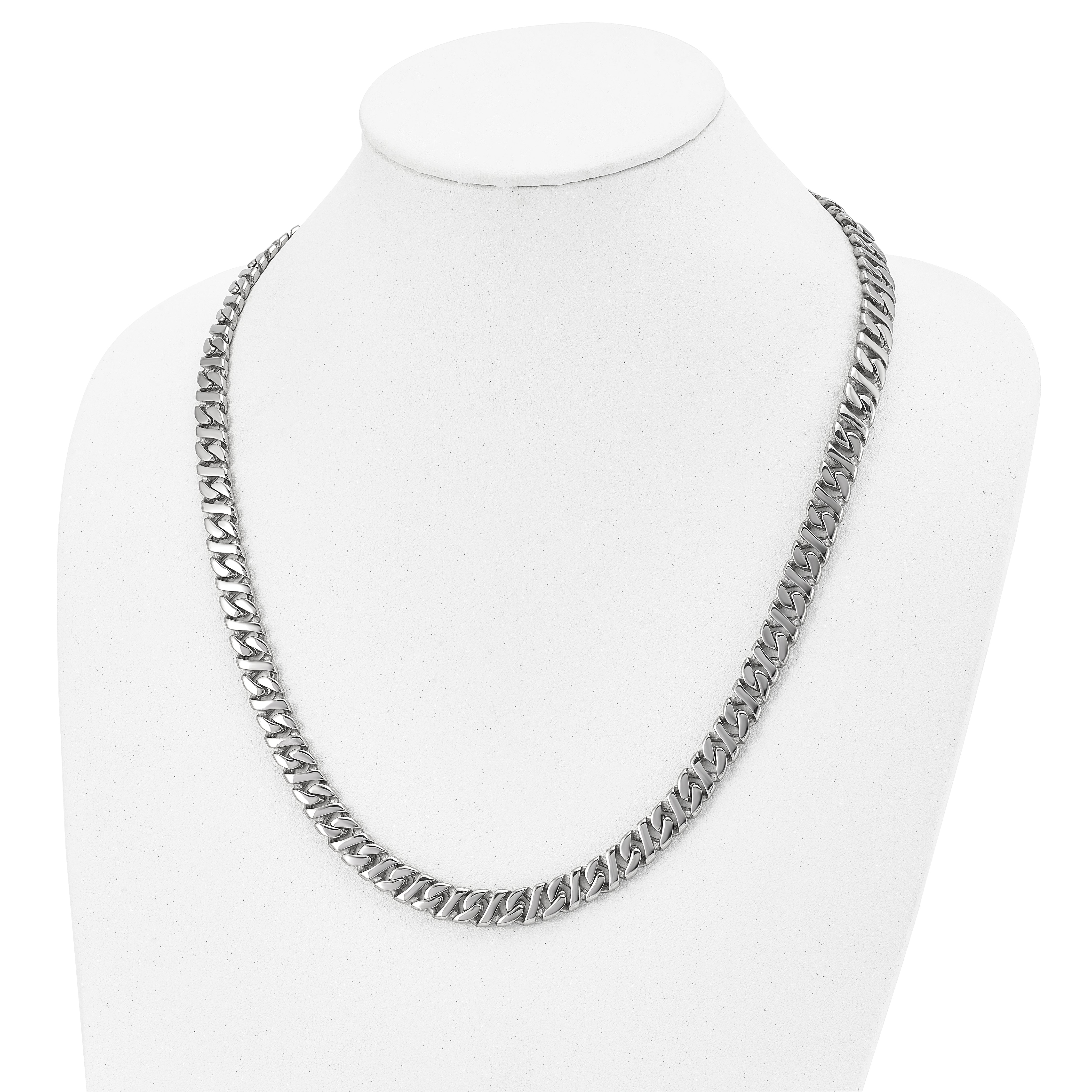 Chisel Stainless Steel Polished 24 inch Link Necklace