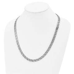 Chisel Stainless Steel Polished 24 inch Fancy X Link Necklace