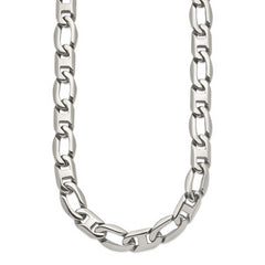 Chisel Stainless Steel Polished 24 inch Open Link Necklace