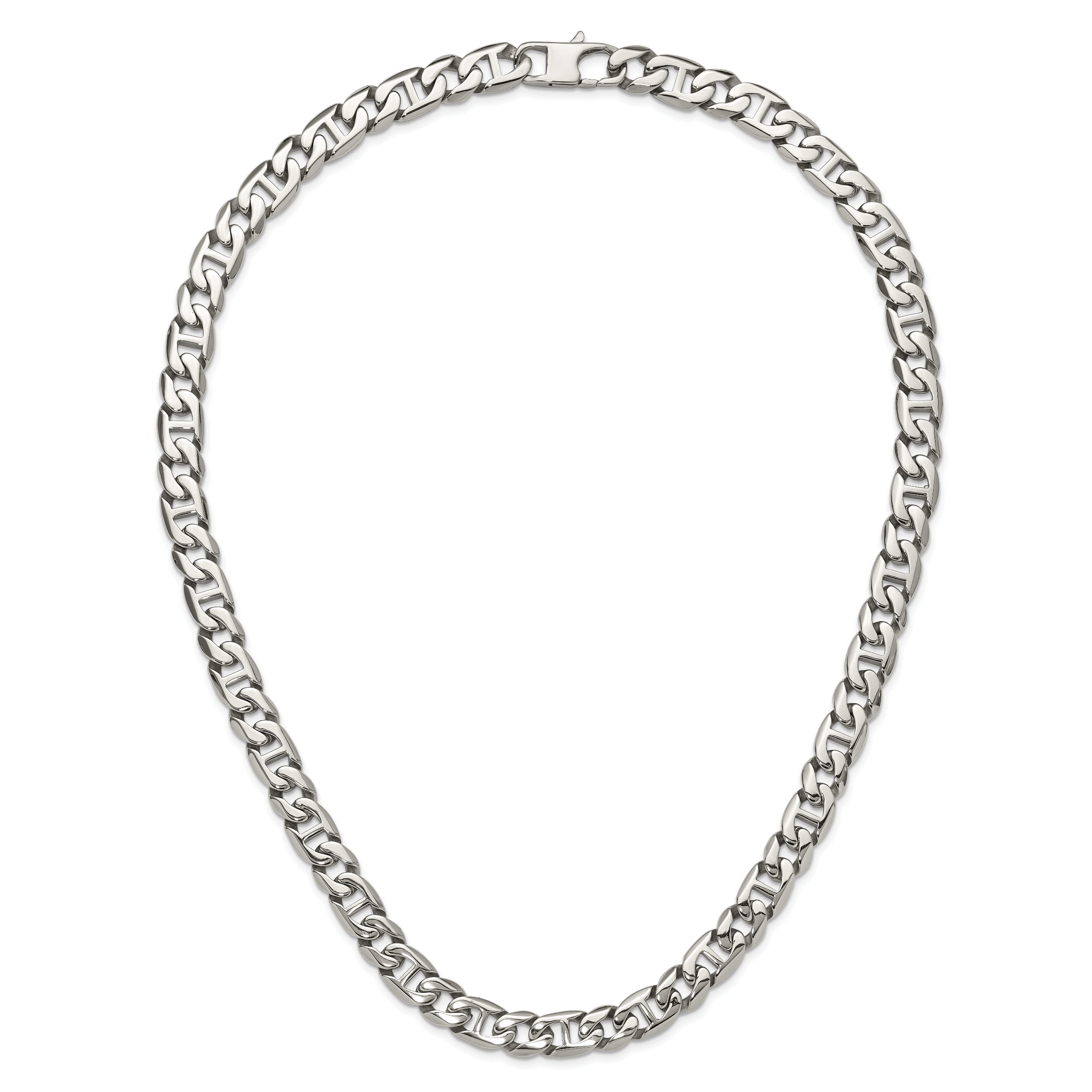 Chisel Stainless Steel Polished 24 inch Link Necklace