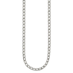 Chisel Stainless Steel Polished 24 inch Open Link Necklace