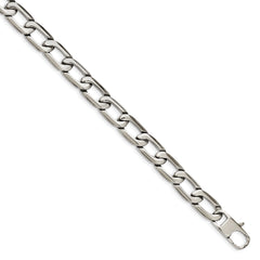 Chisel Men's Polished Stainless Steel Curb Necklace Gift Ready 24 Inch