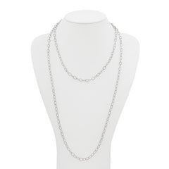 Stainless Steel Polished Multi Chain 28in Layered Necklace