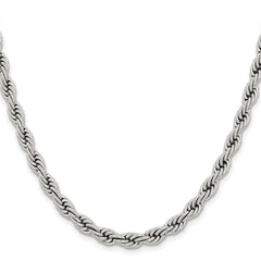 Chisel Stainless Steel Polished 6mm22 inch Rope Chain