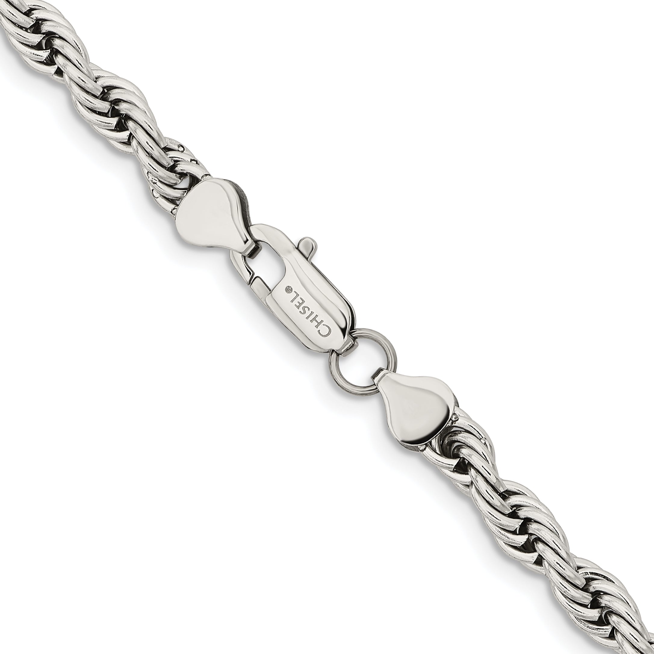 Chisel Stainless Steel Polished 6mm22 inch Rope Chain