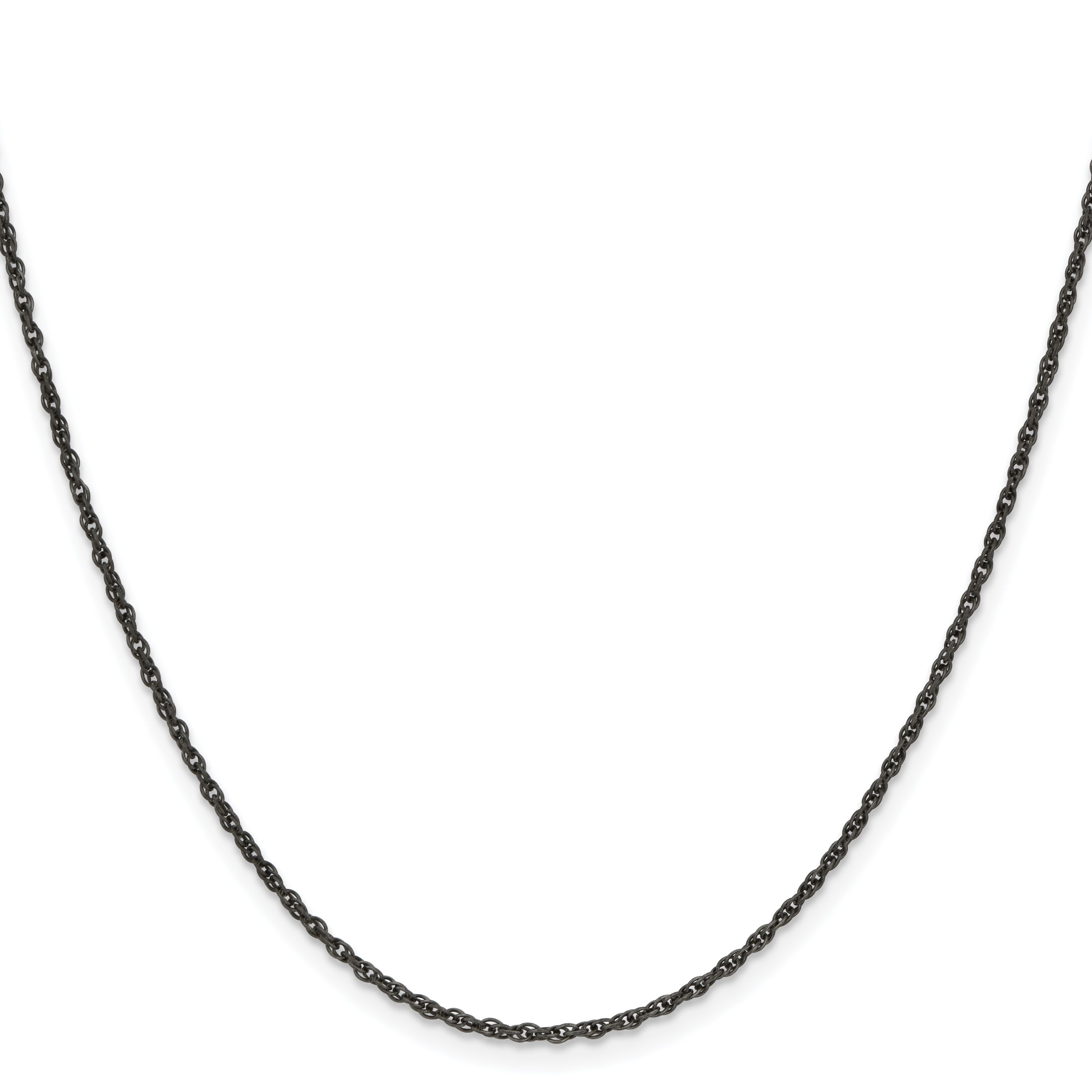 Chisel Stainless Steel Oxidized 2mm 18 inch Fancy Link Chain