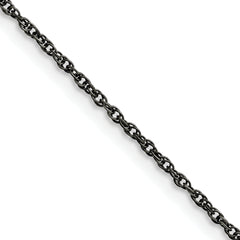 Chisel Stainless Steel Oxidized 2mm 20 inch Fancy Link Chain