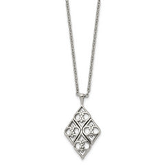 Chisel Stainless Steel Polished Pendant on a 20 inch Cable Chain Necklace