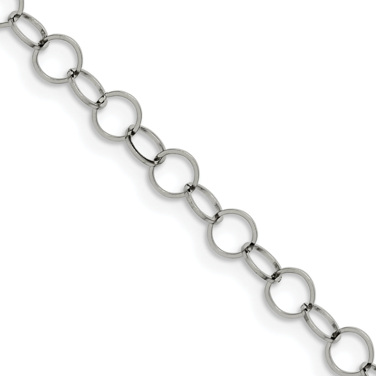 Chisel Stainless Steel Polished 6mm 36 inch Circle Link Necklace