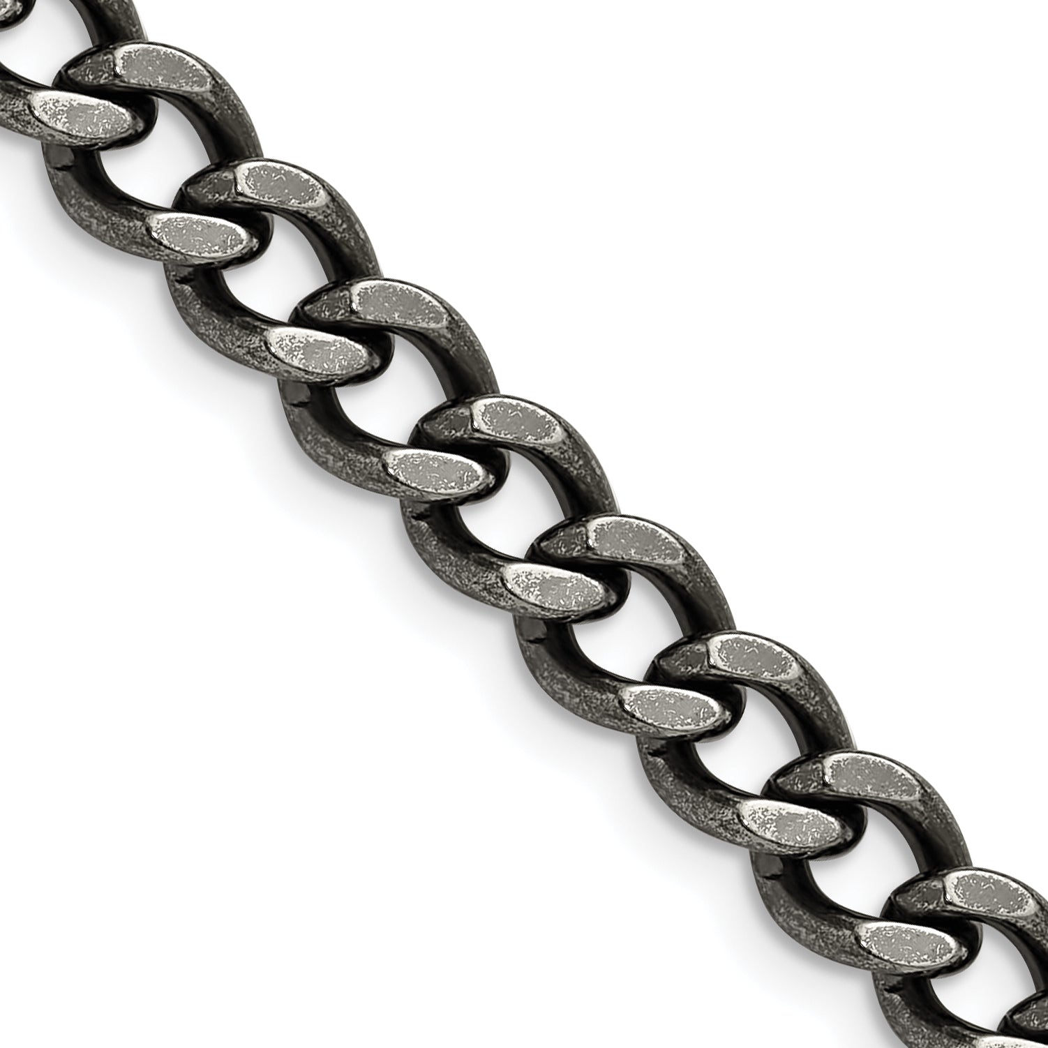 Chisel Stainless Steel Antiqued 6.7mm 24 inch Curb Chain