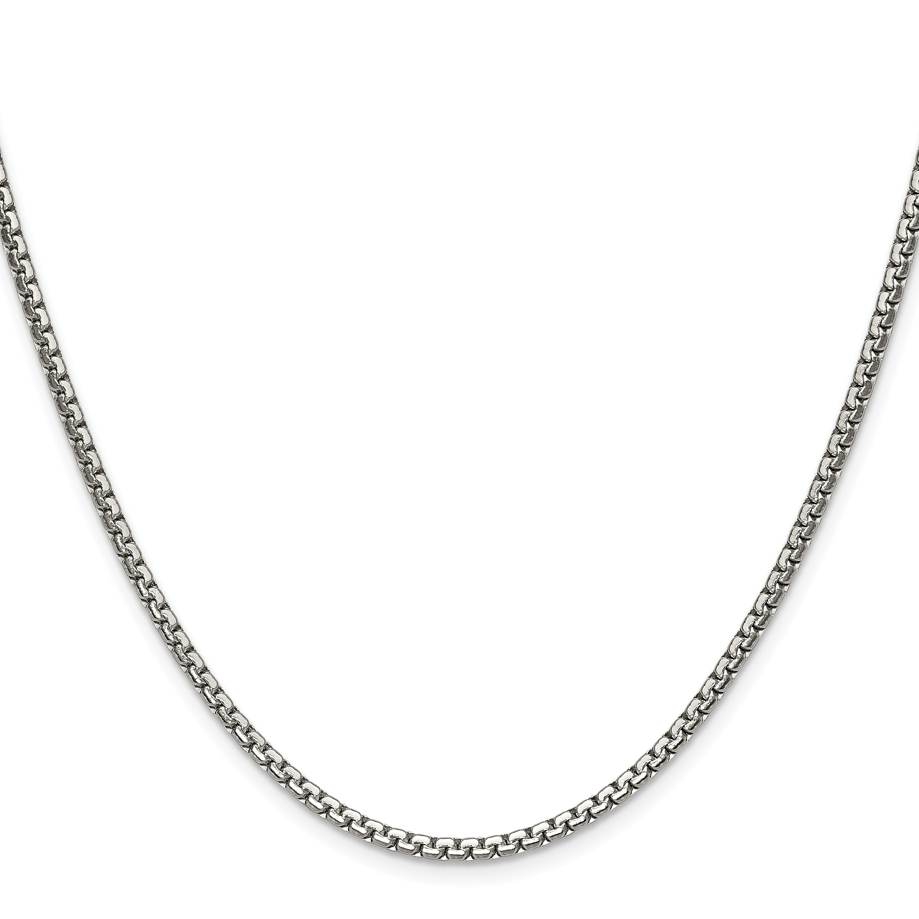 Chisel Stainless Steel Polished 2.5mm 16 inch Fancy Box Chain