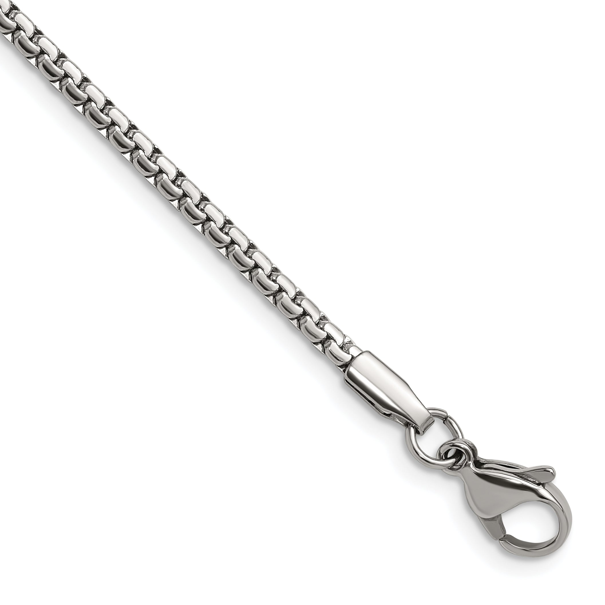 Chisel Stainless Steel Polished 2.5mm 24 inch Fancy Box Chain