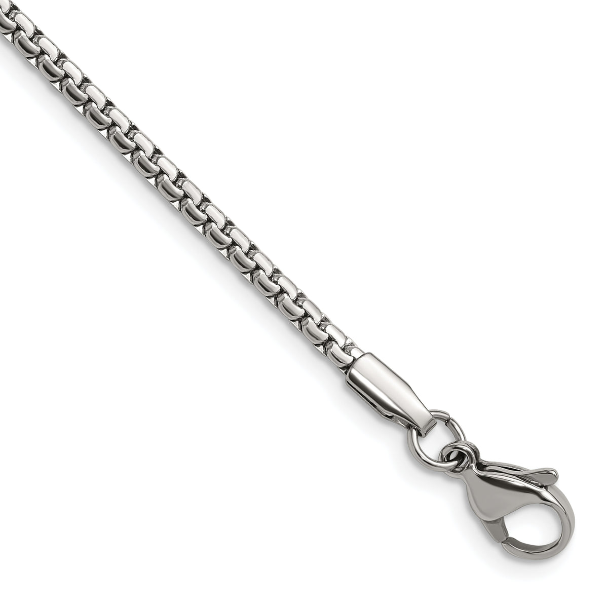 Chisel Stainless Steel Polished 2.5mm 24 inch Fancy Box Chain