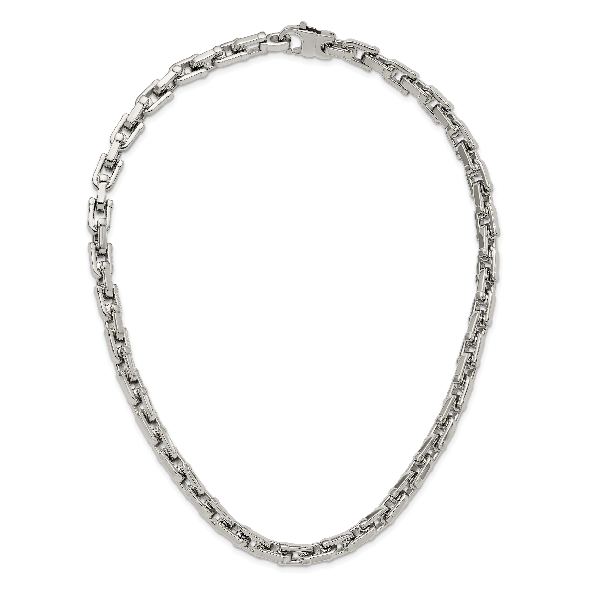 Chisel Stainless Steel Polished 20 inch Link Necklace