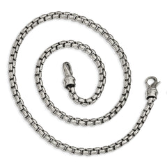 Chisel Stainless Steel Polished 24 inch Rounded Box Chain