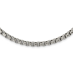 Chisel Stainless Steel Polished 24 inch Rounded Box Chain