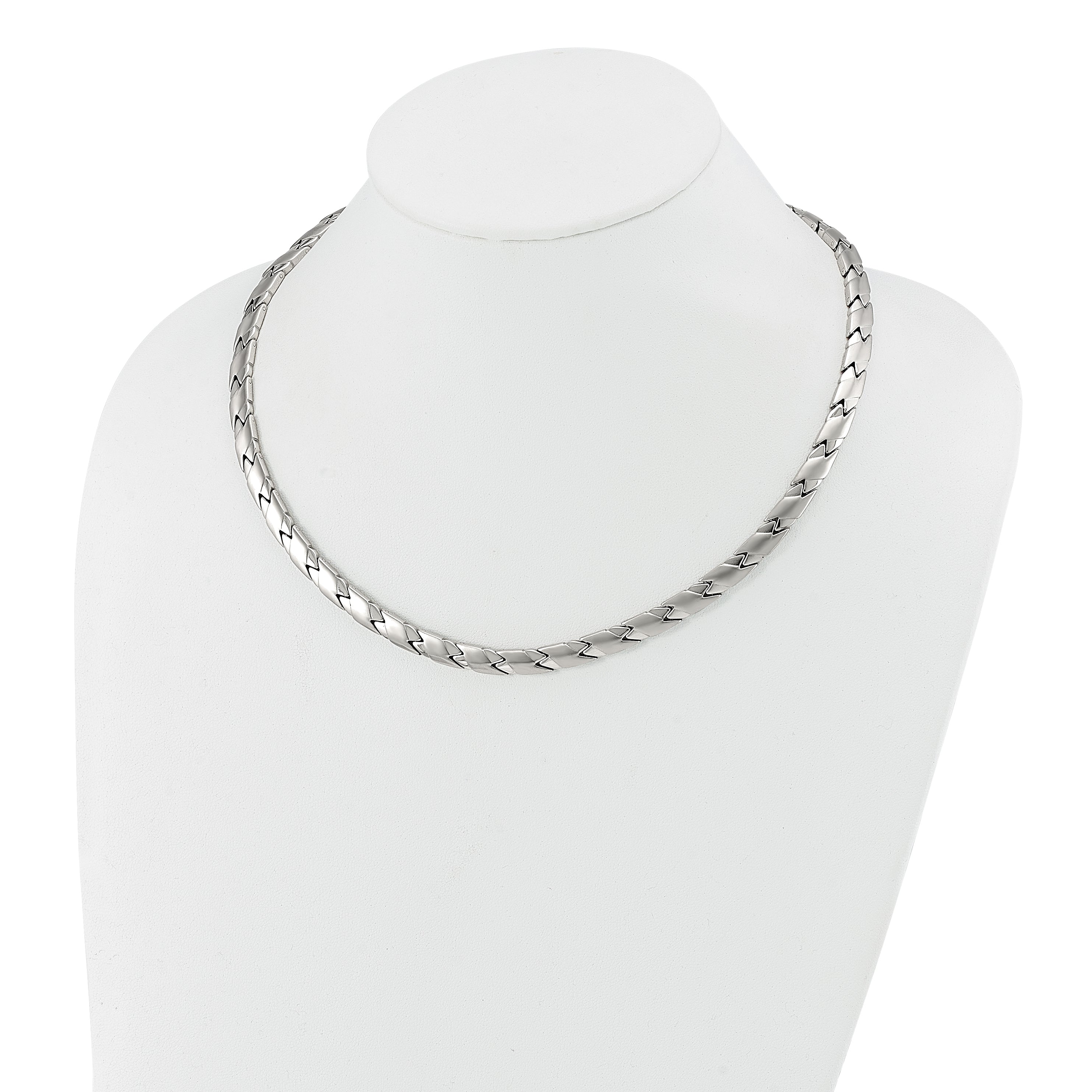 Chisel Stainless Steel Brushed and Polished 19 inch Necklace