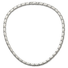 Chisel Stainless Steel Brushed and Polished 19 inch Necklace