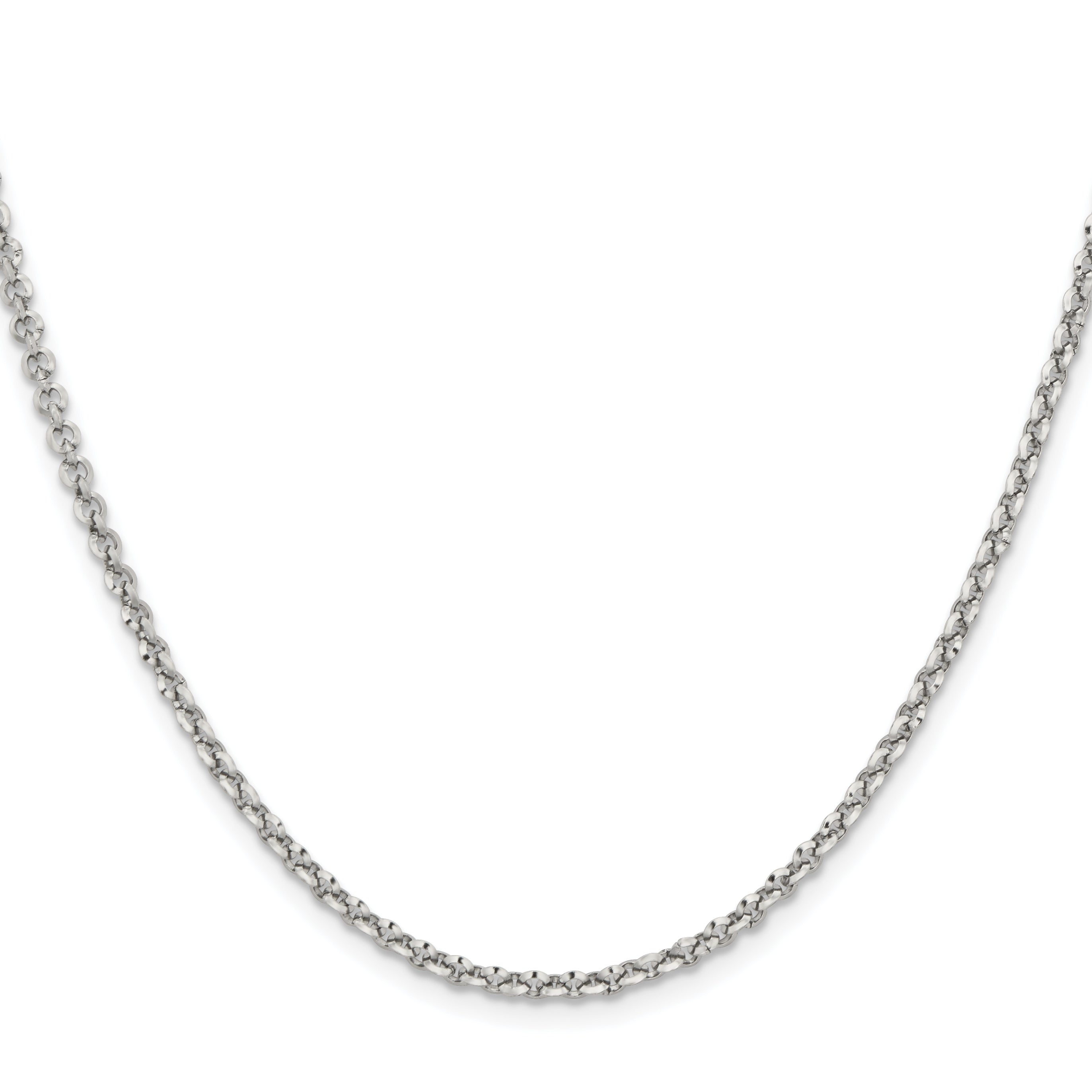 Chisel Stainless Steel Polished 3.2mm 16 inch Rolo Chain