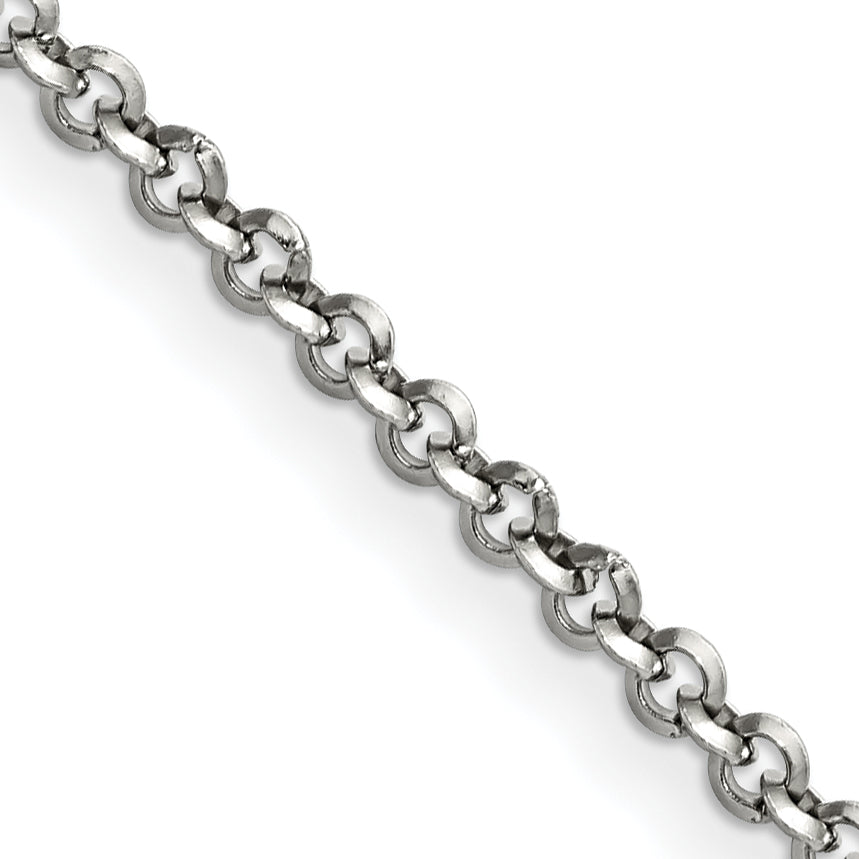 Chisel Stainless Steel Polished 3.2mm 20 inch Rolo Chain