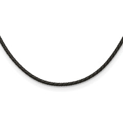 Chisel 3mm Genuine Leather Weave 20 inch Necklace