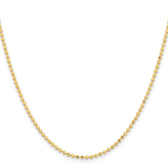 Chisel Gold-tone Brass 2.00mm Plated 16 inch Ball Chain