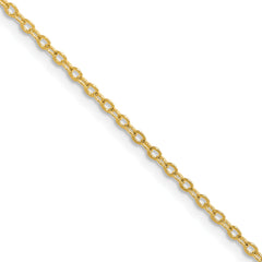 Chisel Gold-tone Brass 1.70mm Plated 24 inch Rolo Chain