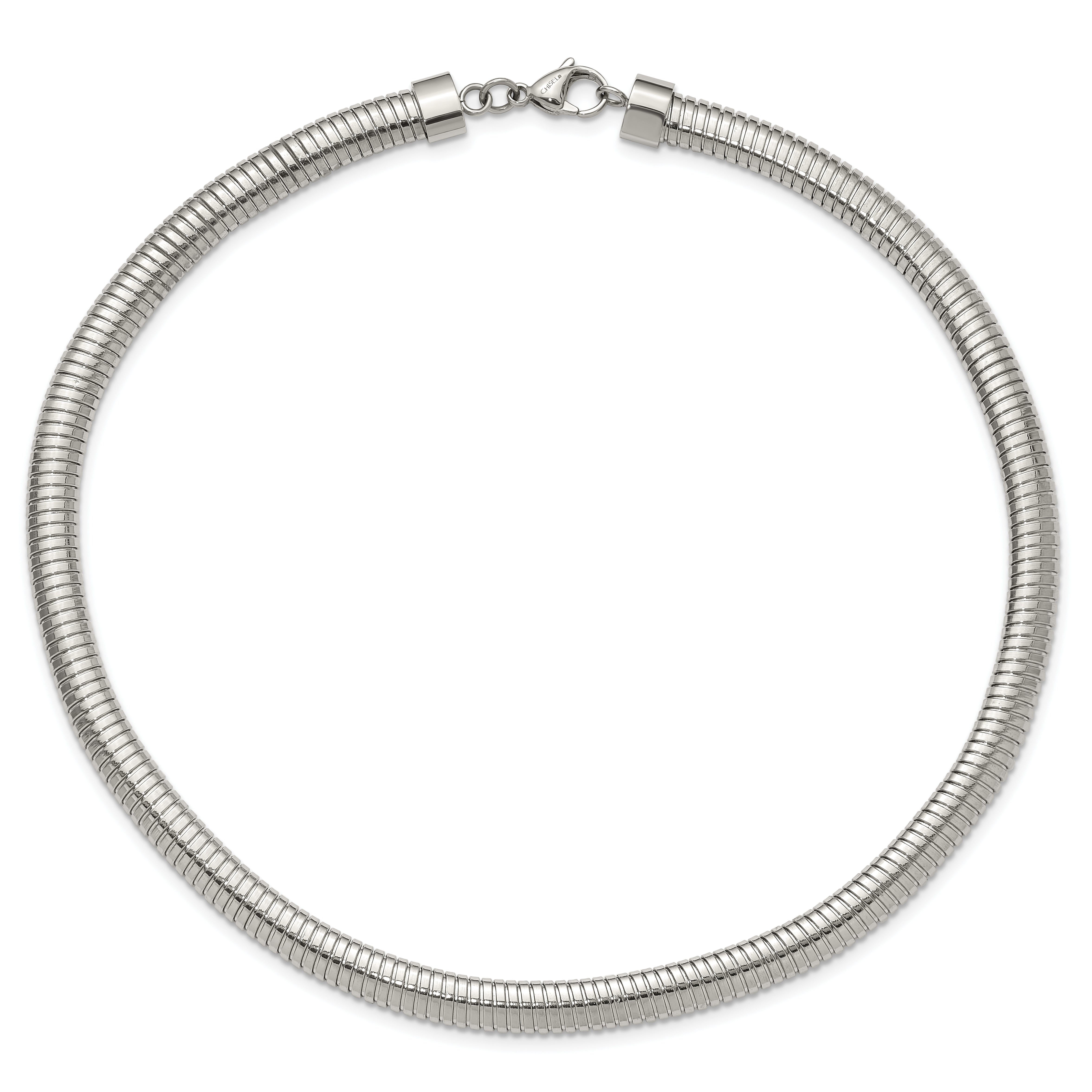 Chisel Stainless Steel Polished 8mm 18 inch Necklace