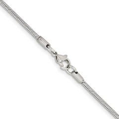 Chisel Stainless Steel Polished 2mm 18 inch Snake Chain