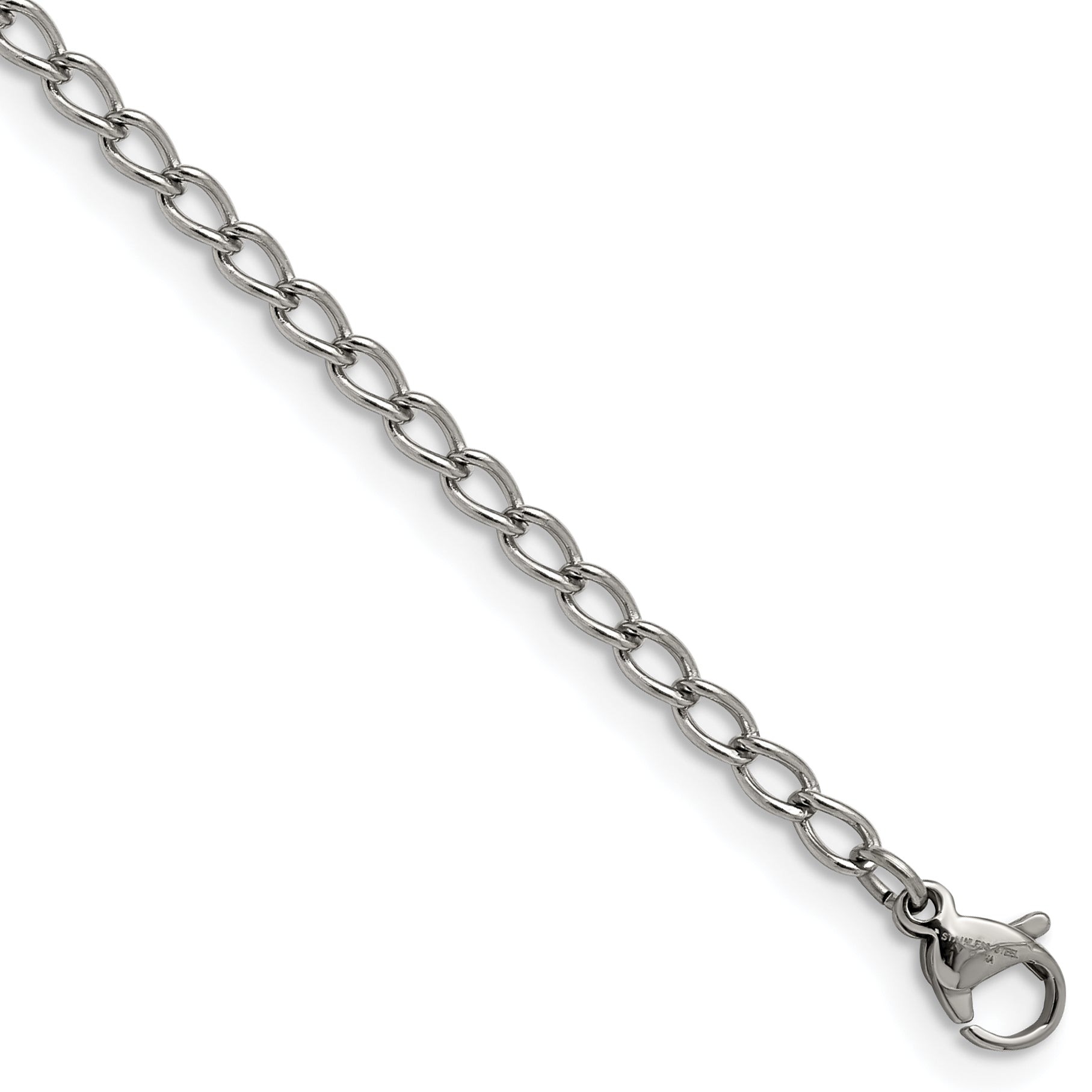 Chisel Stainless Steel Polished 3mm 18 inch Curb Chain