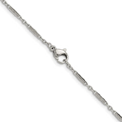 Chisel Stainless Steel Polished 1.8mm 18 inch Fancy Link Chain