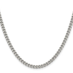 Chisel Stainless Steel Polished 4mm 18 inch Curb Chain