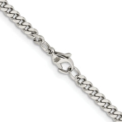 Chisel Stainless Steel Polished 4mm 18 inch Curb Chain