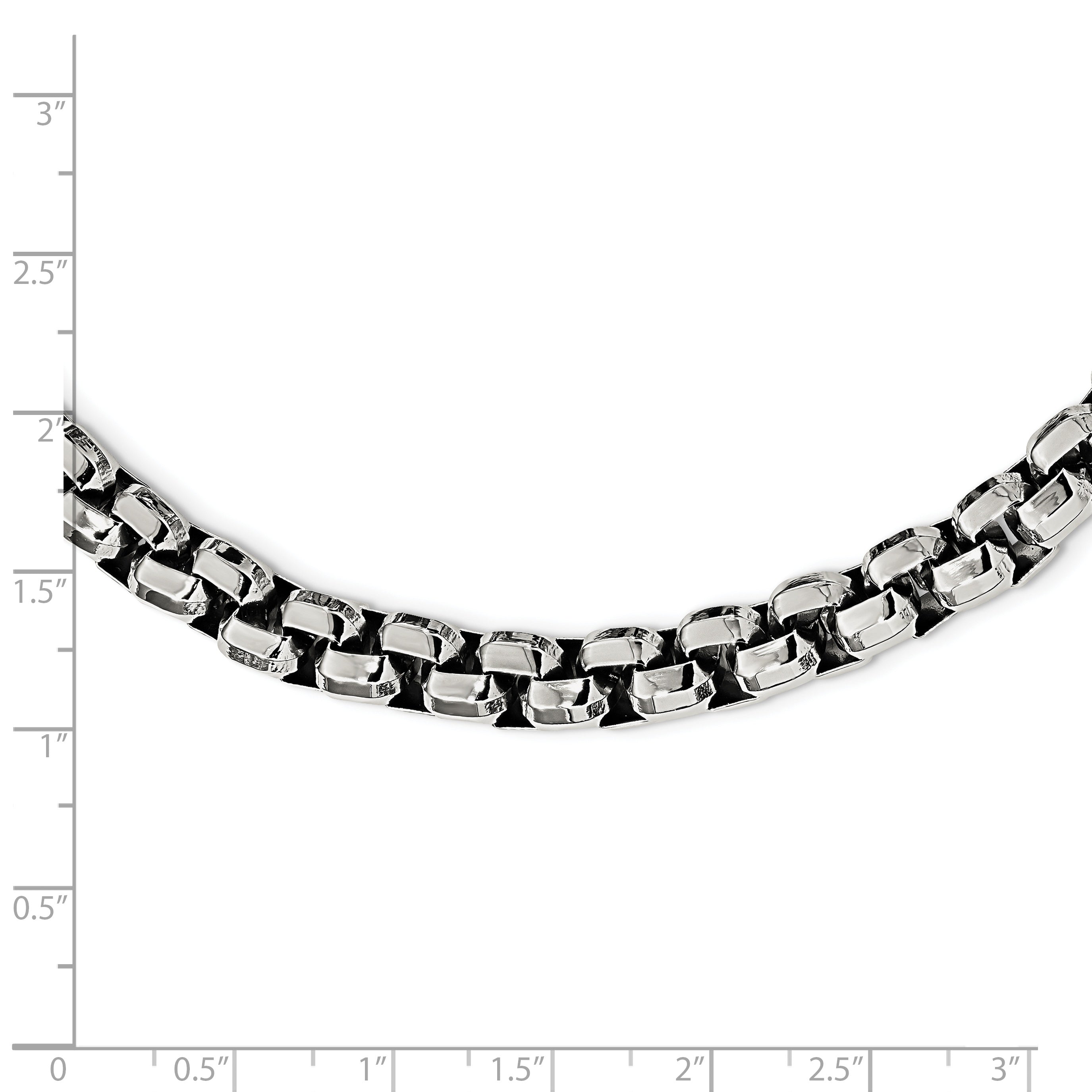 Chisel Stainless Steel Polished 24 inch Fancy Rolo Chain