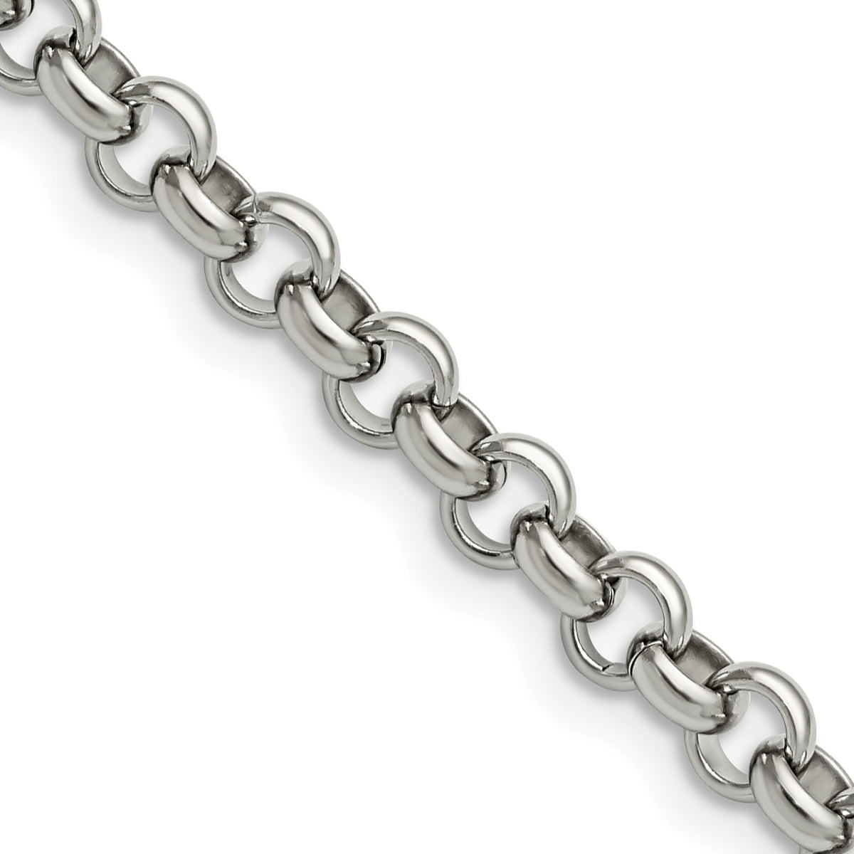 Chisel Stainless Steel Polished 6mm 36 inch Rolo Chain