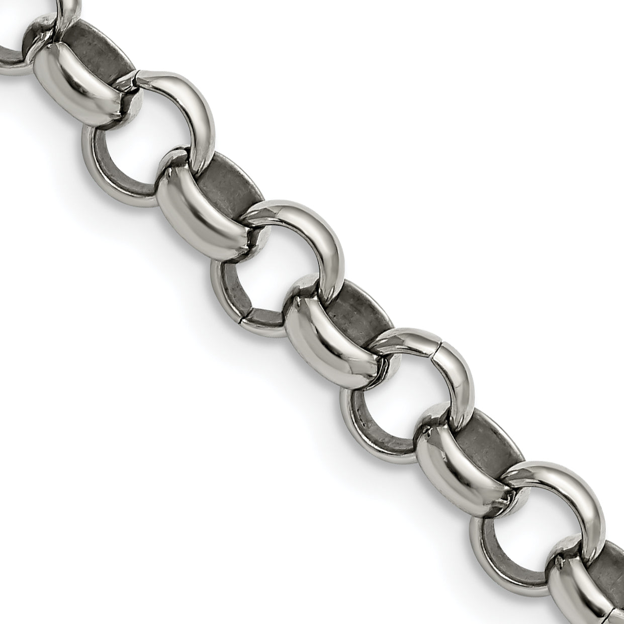 Chisel Stainless Steel Polished 8mm 24 inch Rolo Chain