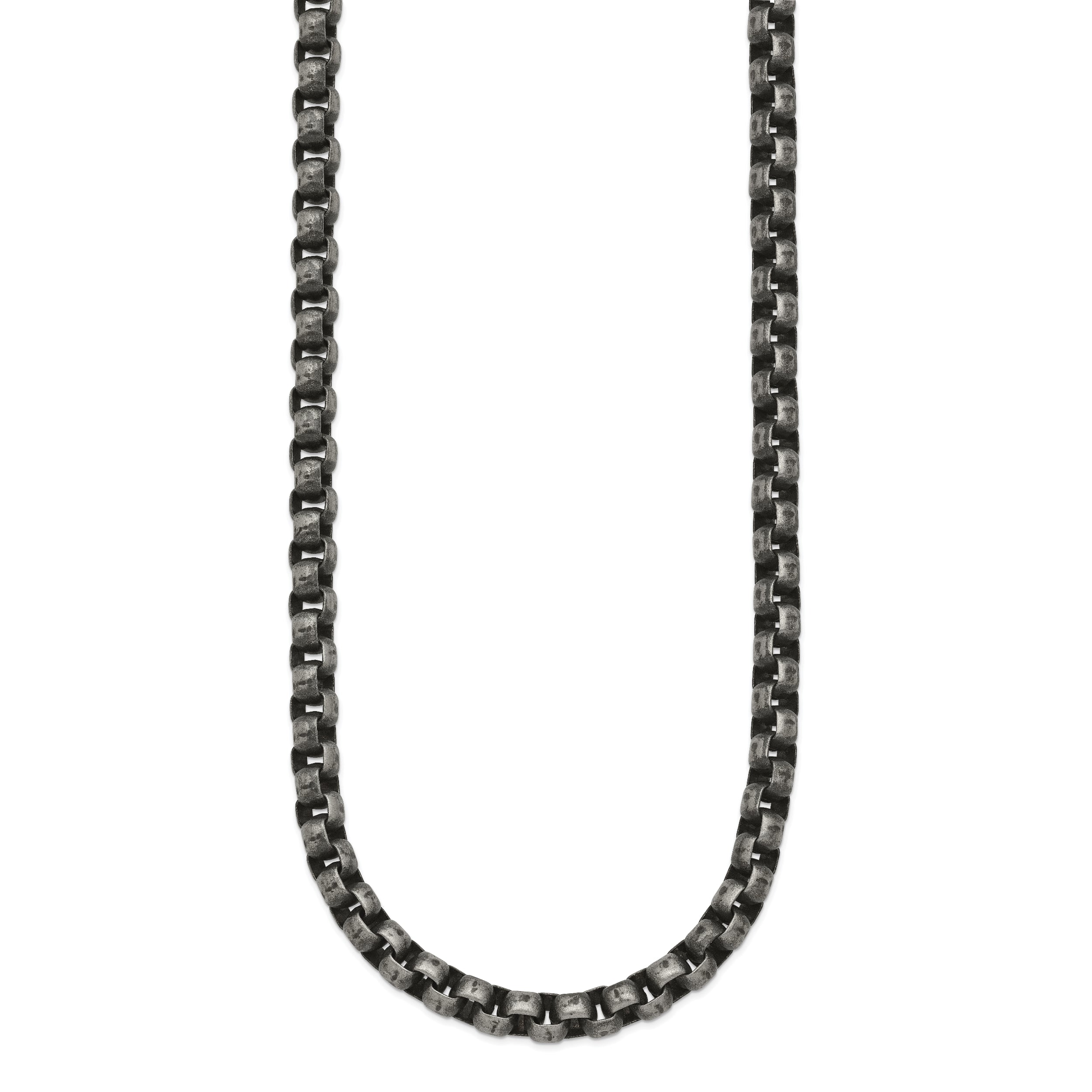 Chisel Stainless Steel Antiqued 24 inch Box Chain