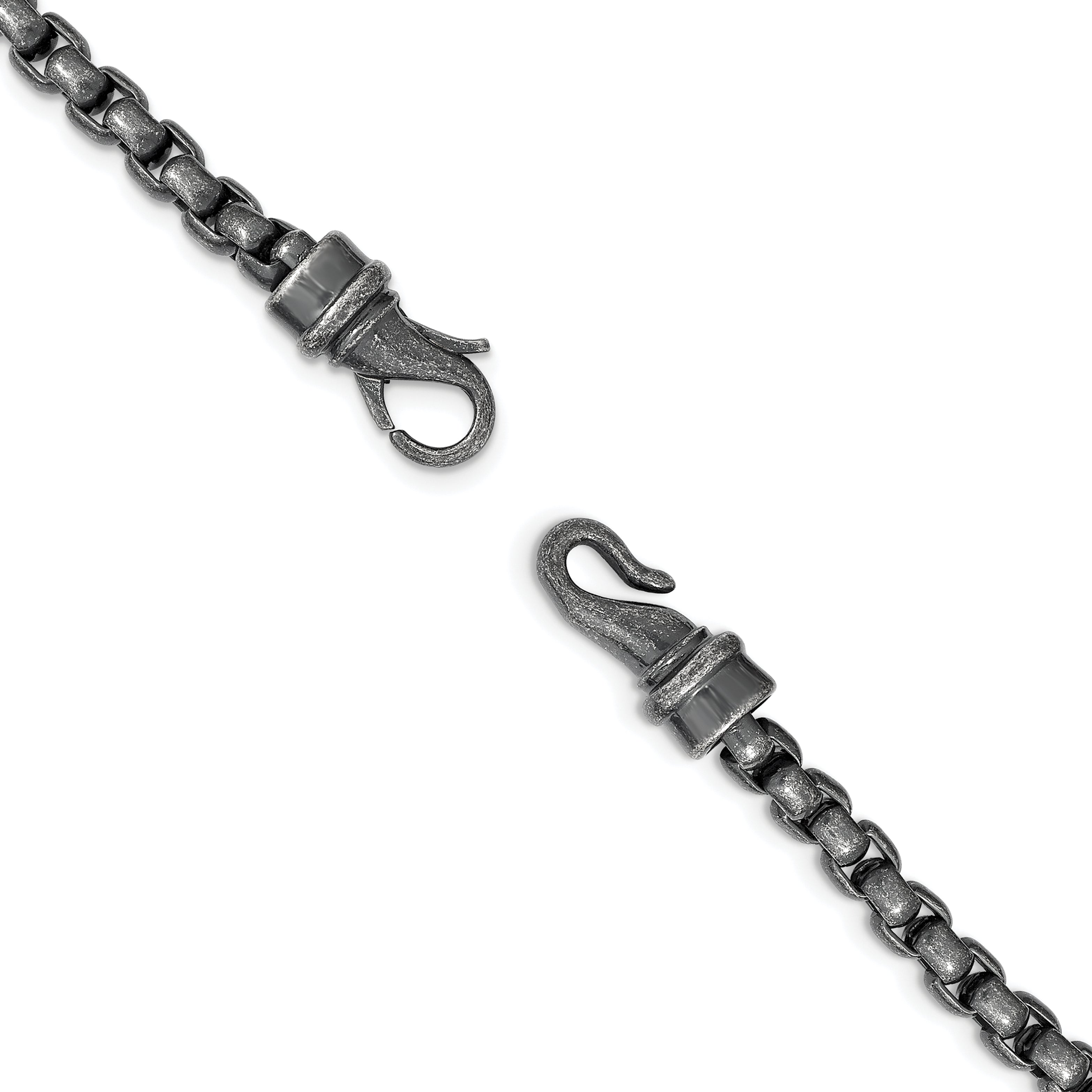 Chisel Stainless Steel Antiqued 24 inch Box Chain